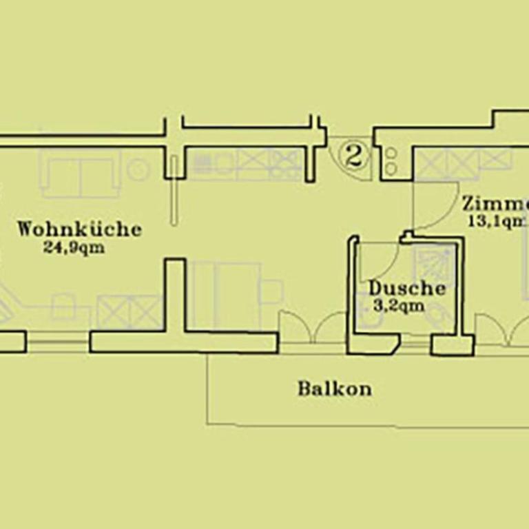 Tommelehof - Appartamento con 1 Camera da Letto, Balcone e Vista Montagna - 6