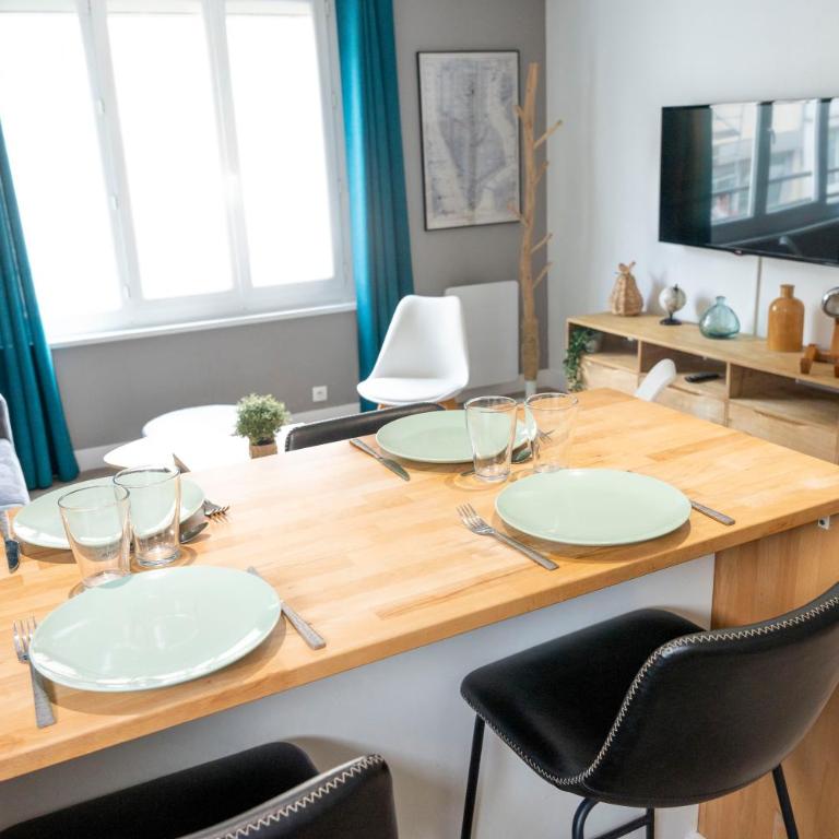 T3 lumineux 60m2 - port & centre - Caen - 4 pers - Apartment mit 2 Schlafzimmern - 16