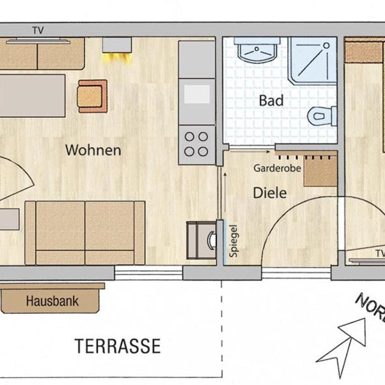 Ferienwohnungen Fam Michael Neumaier - Apartment mit Terrasse - 8