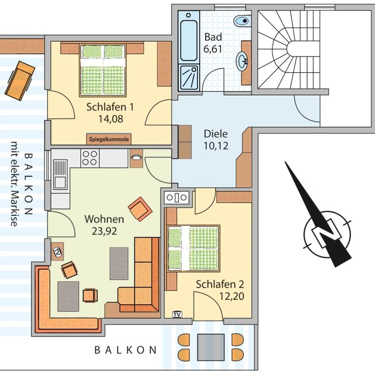 Ferienwohnungen Fam Michael Neumaier - Apartment mit 2 Schlafzimmern - 10