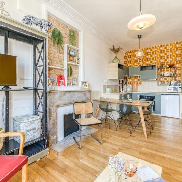 Esprit vintage: lit double, balcon, wifi, équipé+ - Appartement 1 Chambre - 4