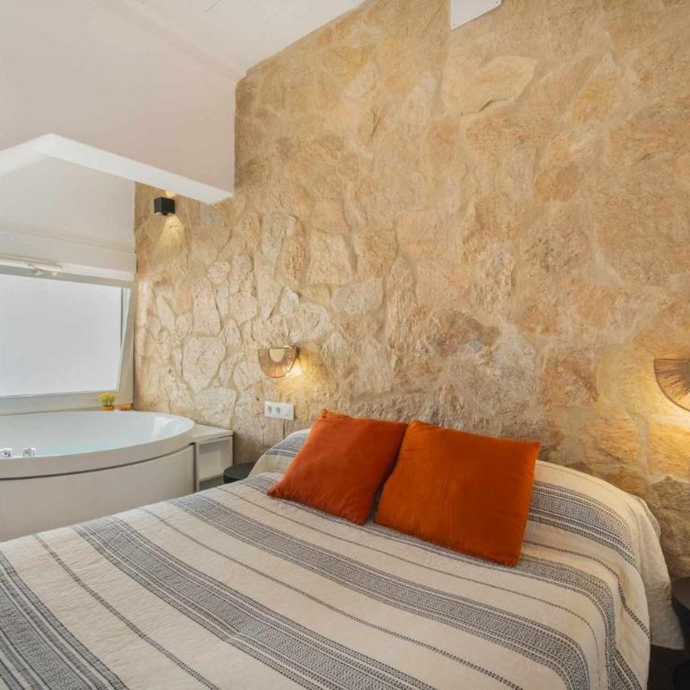 Jacuzzi Amanecer de Plata Decoración Romántica - Apartamento de 1 dormitorio - 21