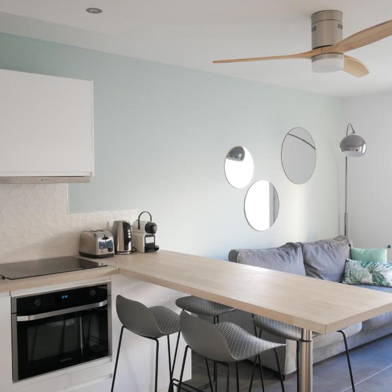 Le galet, appartement de standing, hyper centre, parking privé, à 100 m de la mer - Appartement 1 Chambre - 8