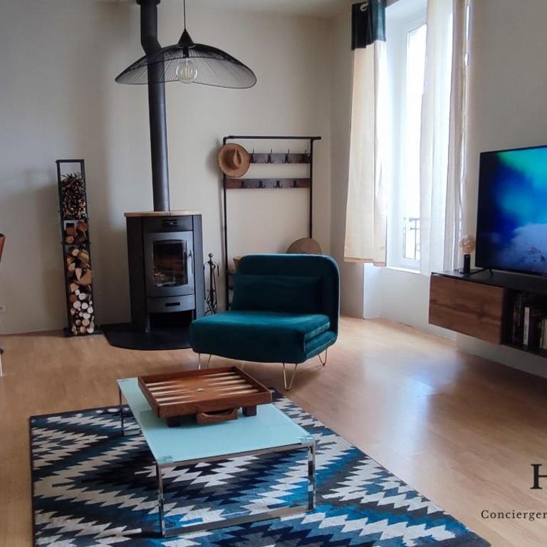 Duplex-4 pers-Clim-Stat gratuit-5mn Centre ville - Appartement 2 Chambres - 1