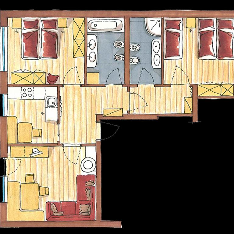 Residence Cesa Rives - Appartamento con 2 Camere da Letto e Terrazza - 1