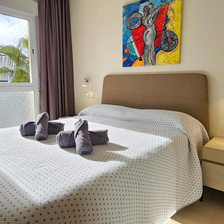 Apartamentos Paraiso Vera Playa, Ed Tahiti, Atico E de 2 dormitorios con piscina privada en solárium y barbacoa, pie de playa, WIFI - Apartamento de 2 dormitorios - 5