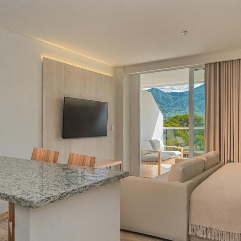 Wyndham Santa Marta Aluna Beach Apartments - Estudio Superior con cama extragrande y sofá cama - 4