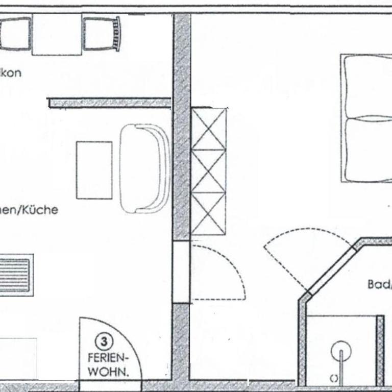 Haus Alpenglühn - Apartment mit 1 Schlafzimmer und Dusche - 9
