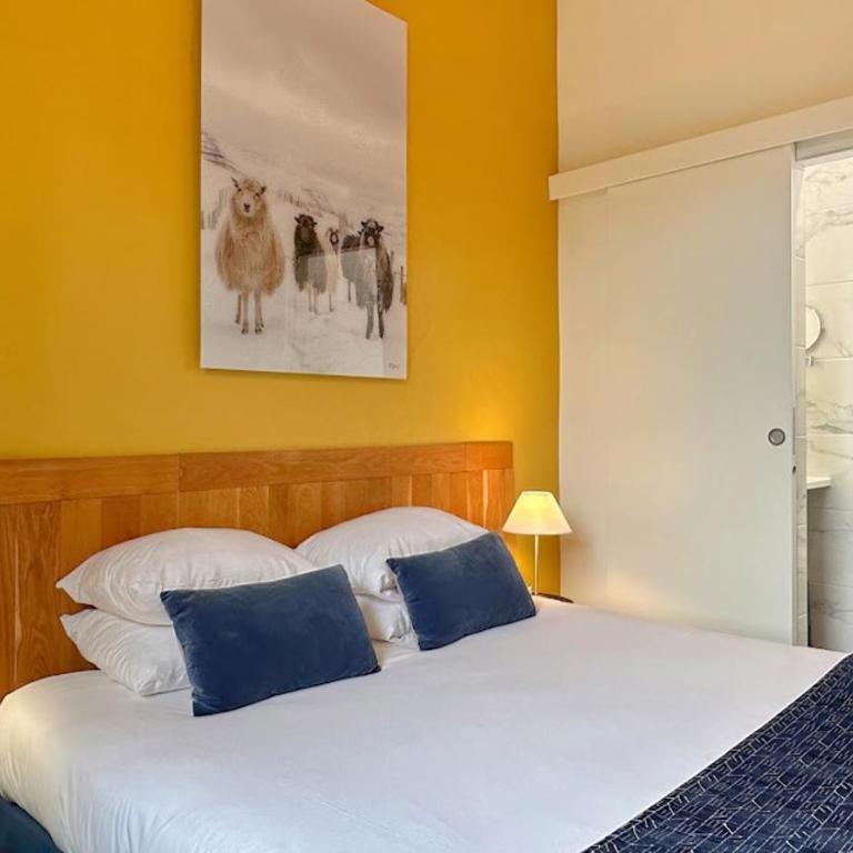 Hôtel Coeur De Loire - Chambre Lit Queen-Size - Vue sur Jardin - 1
