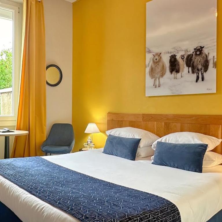 Hôtel Coeur De Loire - Chambre Lit Queen-Size - Vue sur Jardin - 2