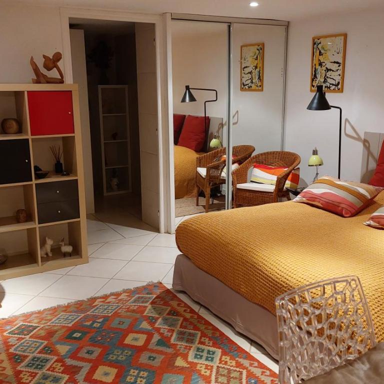 studio indépendant près du centre ville - Double Room with Garden View - 6