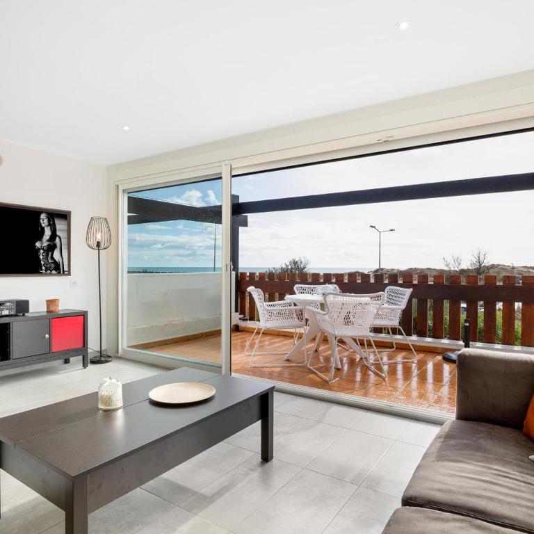 Villa Aphrodite - vue mer - terrasse - parking - climatisation - Village Naturiste - Villa mit 1 Schlafzimmer - 10