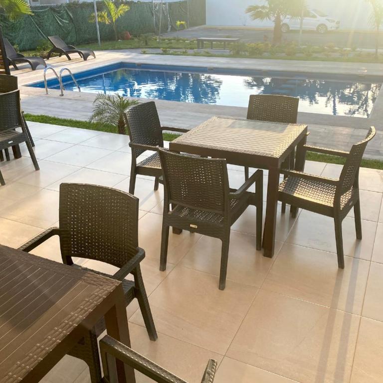 Casa en condominio privado, Alberca, terraza a 10 min de Playa Marlin - Three-Bedroom House - 22