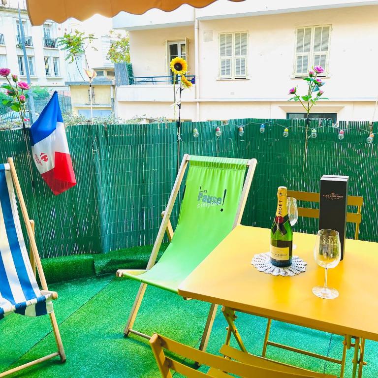 studio city center beach side free paddle beautiful terrace - Appartement 1 Chambre - 34