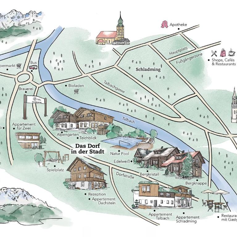 Das Dorf in der Stadt - Exklusives Chalet mit 3 Schlafzimmern und Terrasse A - 6