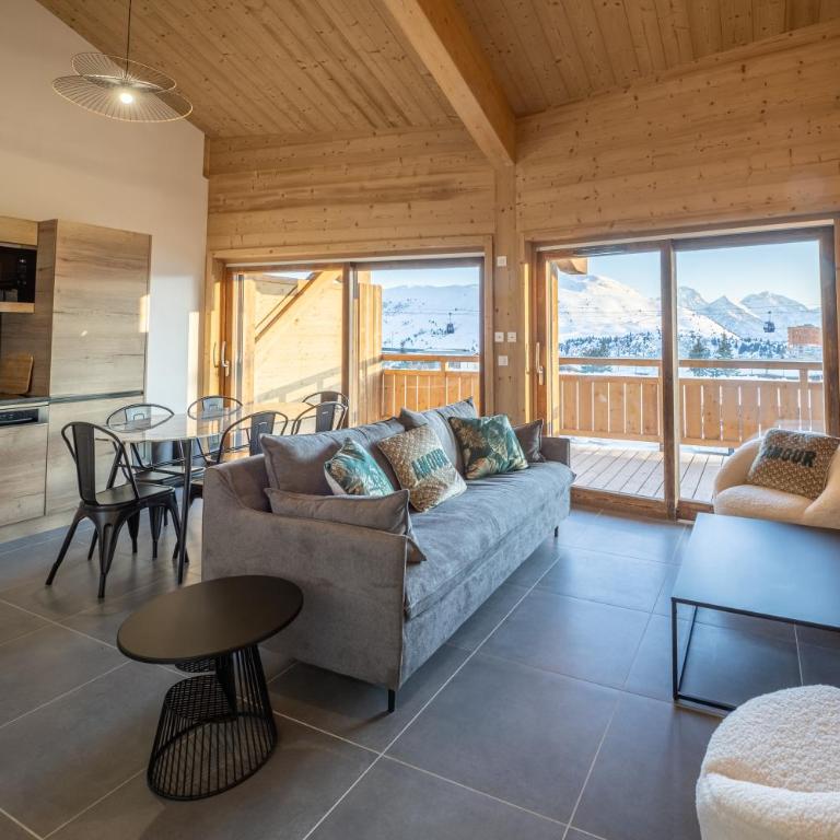 Alpe d'Huez Houses - Chez Ernest - Gentianes - Magnifique 1 chambre cabine - Deluxe Apartment - 31