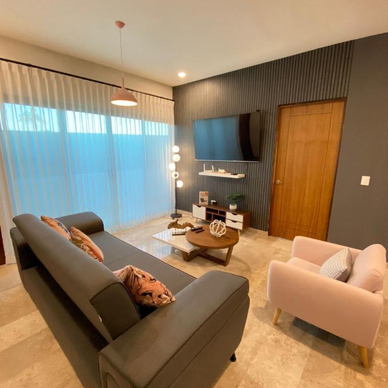 Luxury 2 bedroom apt 3 min away from the boardwalk/malecon - Apartamento de 2 dormitorios - 1