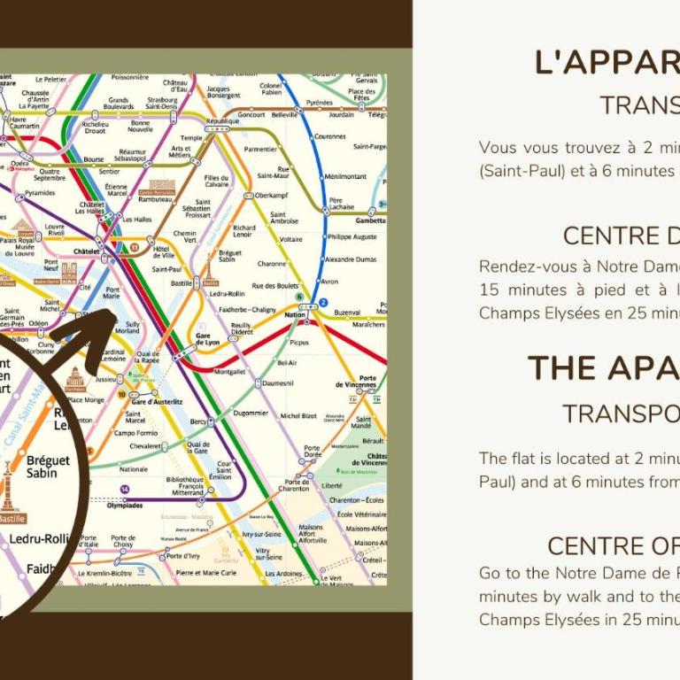 3p.cosy flat#6pers#heart of Le Marais - Appartement 2 Chambres - 25