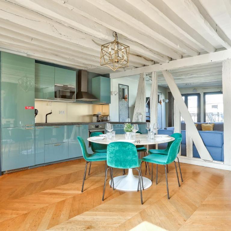 Le Marais Superb Apartment Terrace Paris Free Netflix - Apartamento con balcón - 12