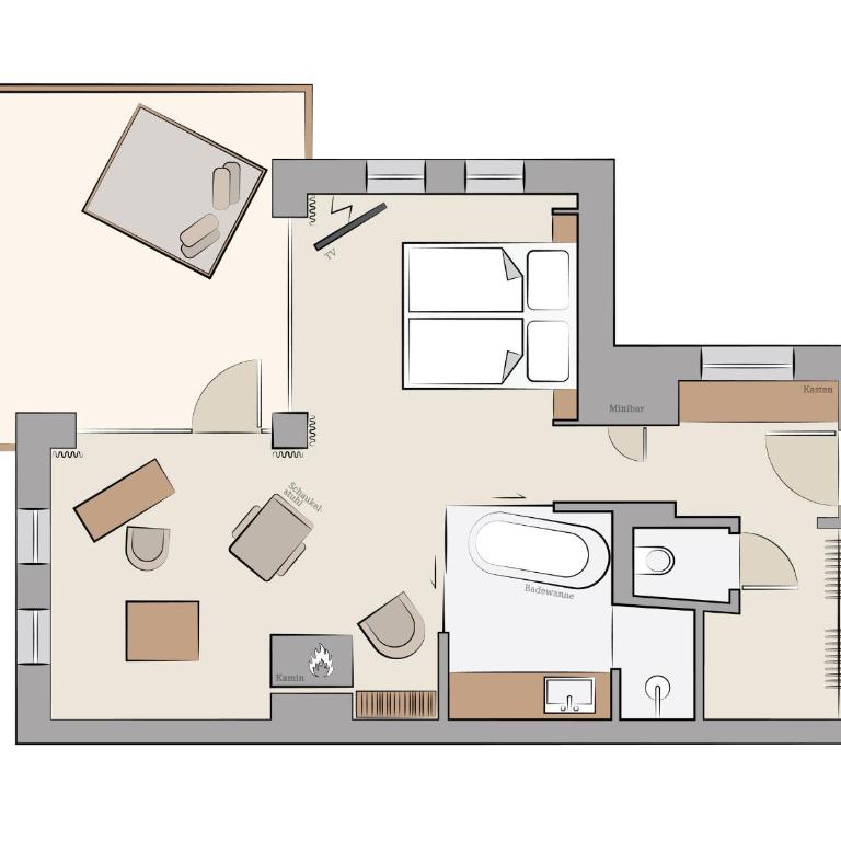 Das.Goldberg - Suite mit Terrasse - 6