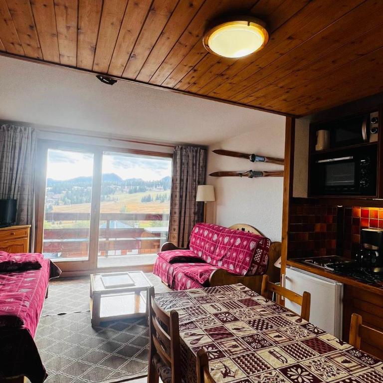 Studio cabine confortable aux Saisies - 5 pers, balcon sud - Studio - 5
