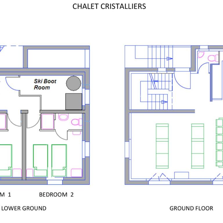 Chalet Cristalliers - 5 Bedroom luxury chalet in central Chamonix with log fire and hot tub - Chalet Superior - 24