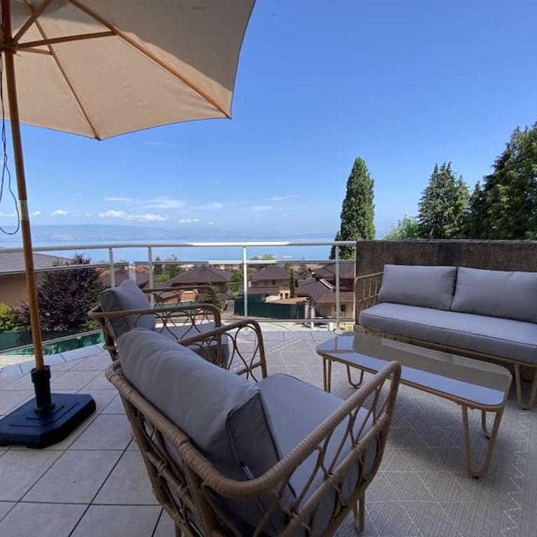 Magnifique Appart rénové Evian Duplex vue Lac 8 pers - Appartement 3 Chambres - 44