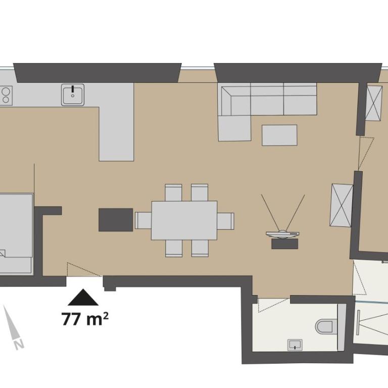 Steinergut Apartments - Apartment mit 1 Schlafzimmer - 1