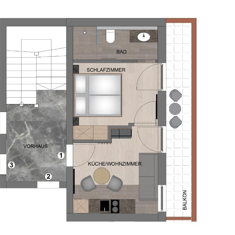 HAUSZEIT APPARTEMENTS - Apartment mit 1 Schlafzimmer - 12