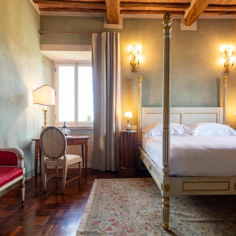 Villa Le Prata - Residenza del Vescovo - Habitación con cama extragrande y vistas al jardín - 2