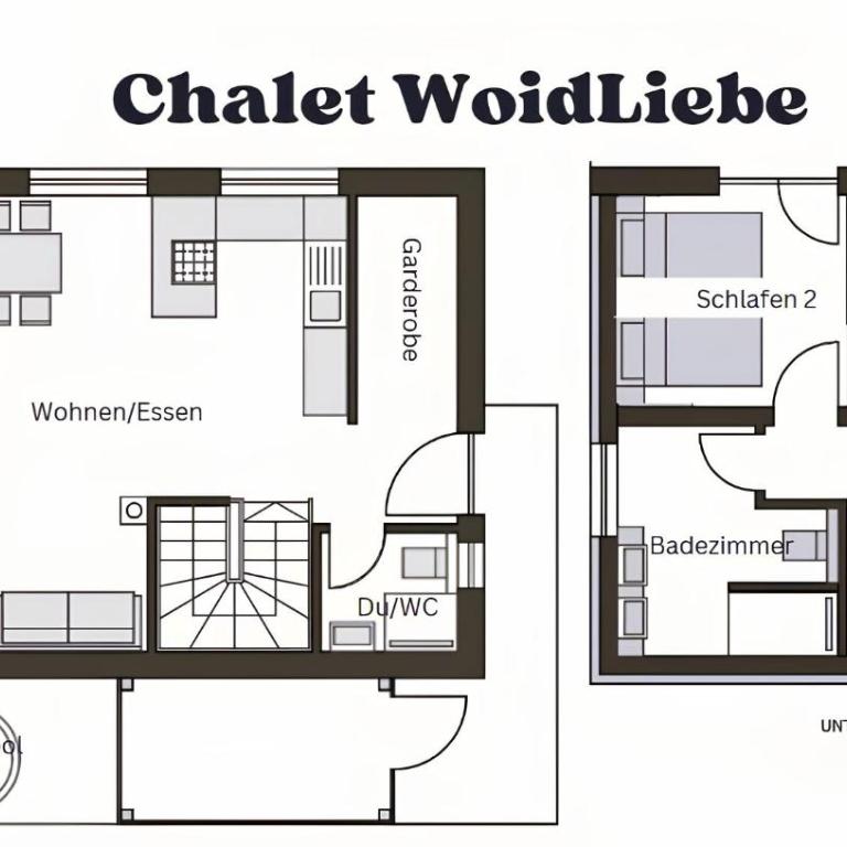Chalets Woid_Liebe&Glück - Chalet mit 2 Schlafzimmern - 8