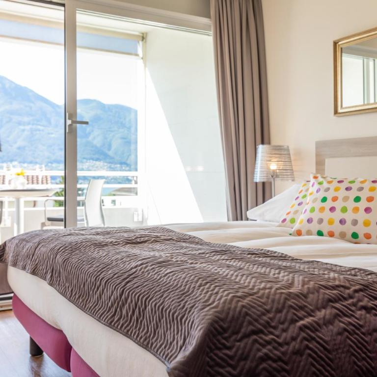 Smart-HOTEL MINUSIO, a Swiss Quality Hotel - Camera Matrimoniale con Balcone Lato Sud - 1