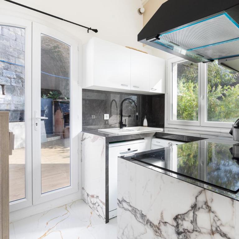 THE WHITE HOUSE BEAUSOLEIL- Monaco Border Waterfall & View of Sea and Monaco - Villa mit 3 Schlafzimmern - 41