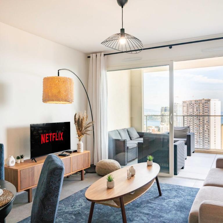 5mn Monaco - Terrasse - Vue mer - Parking - BD - Appartamento con 1 Camera da Letto - 6