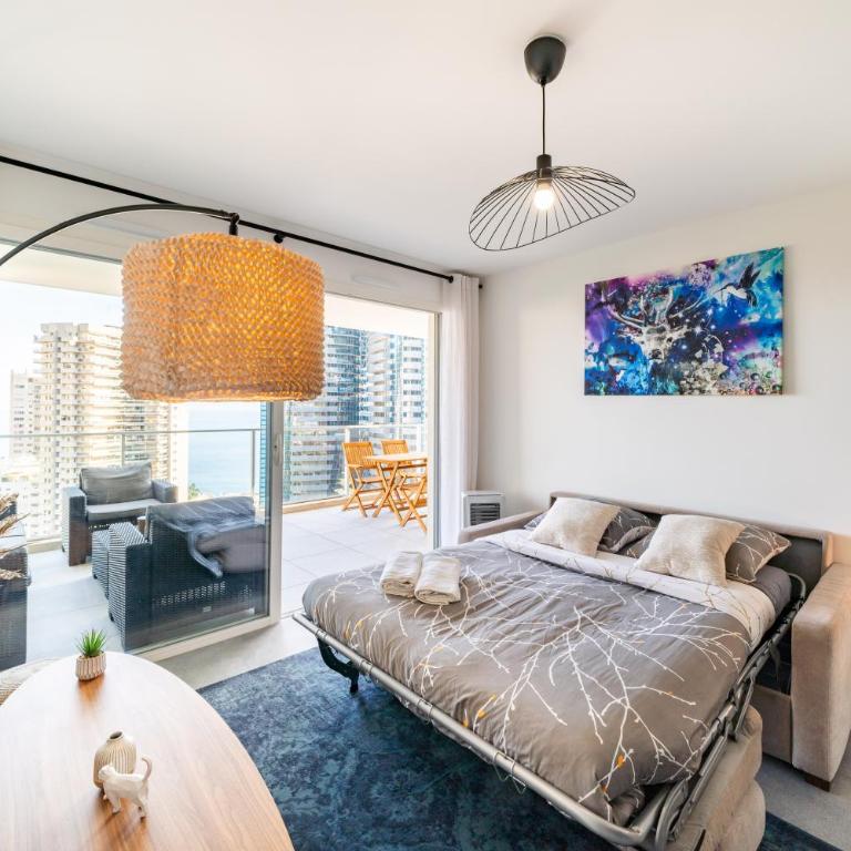 5mn Monaco - Terrasse - Vue mer - Parking - BD - Appartamento con 1 Camera da Letto - 5