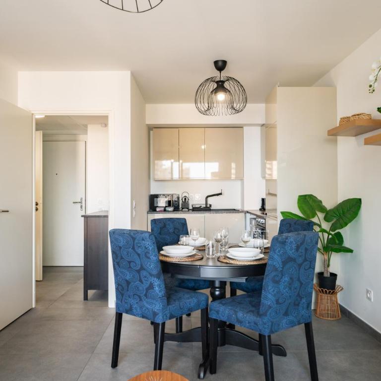 5mn Monaco - Terrasse - Vue mer - Parking - BD - Appartamento con 1 Camera da Letto - 14