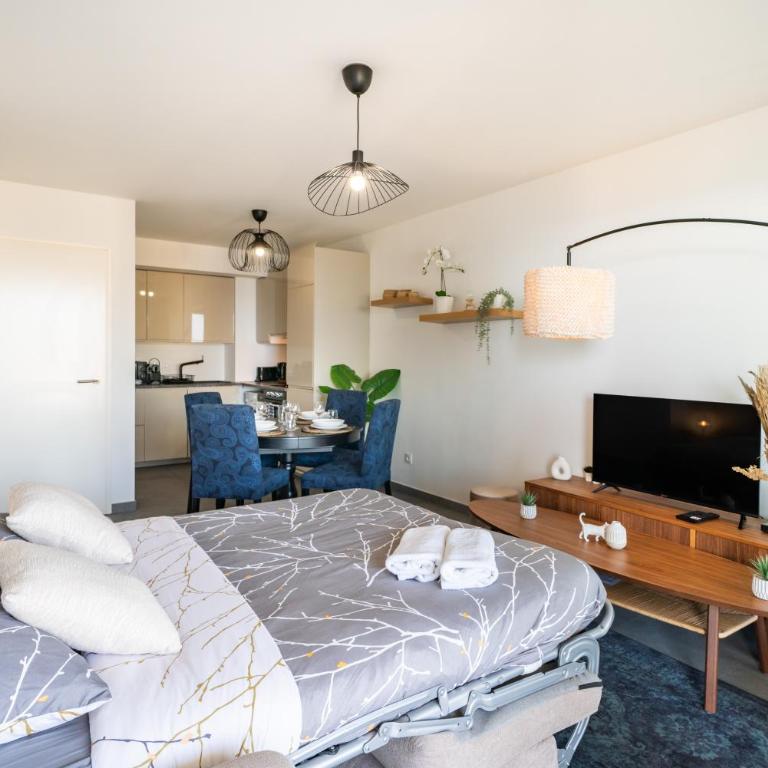 5mn Monaco - Terrasse - Vue mer - Parking - BD - Appartamento con 1 Camera da Letto - 10