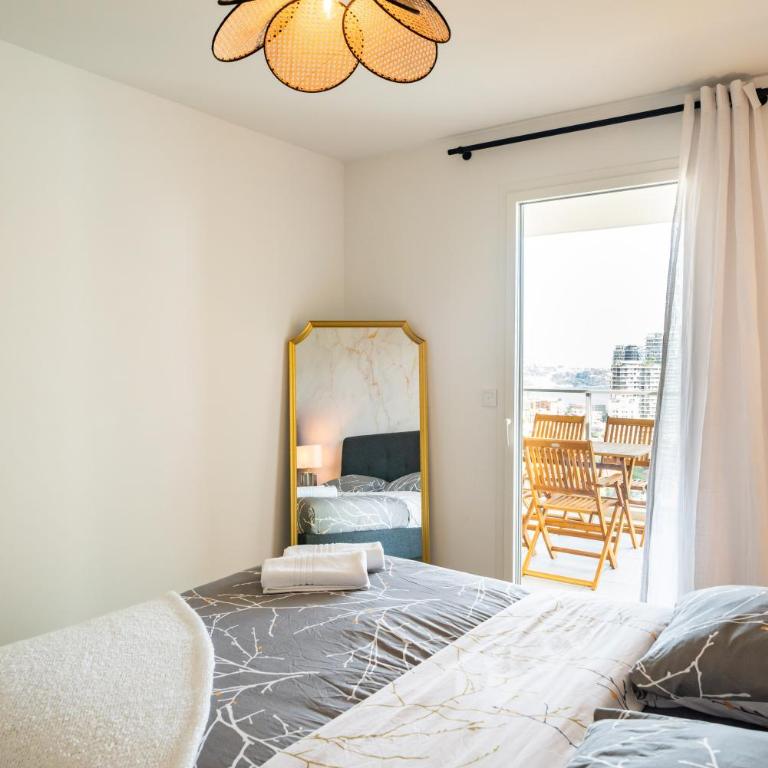 5mn Monaco - Terrasse - Vue mer - Parking - BD - Appartamento con 1 Camera da Letto - 16