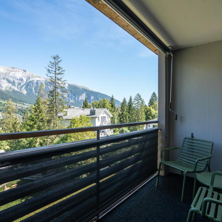Hotel des Alpes - Superior Doppelzimmer mit Balkon und Zugang zu Innenpool und Sauna - 12