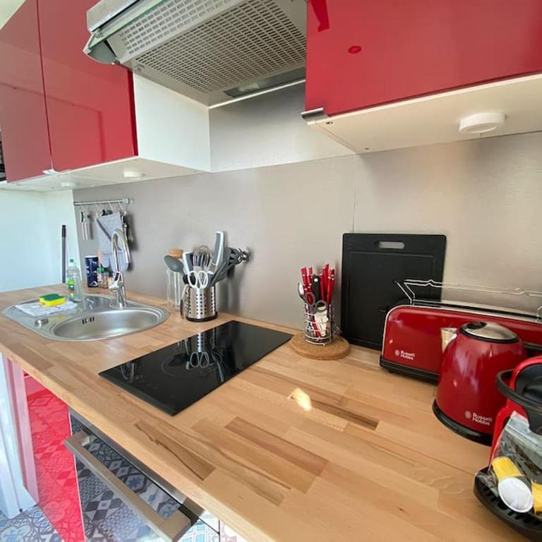 Grand studio, belle terrasse avec vue - Appartamento con 1 Camera da Letto - 10