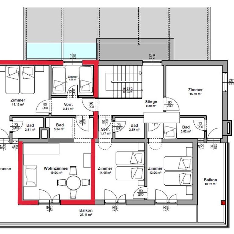 Haus Muigg - Apartment mit 2 Schlafzimmern - 9
