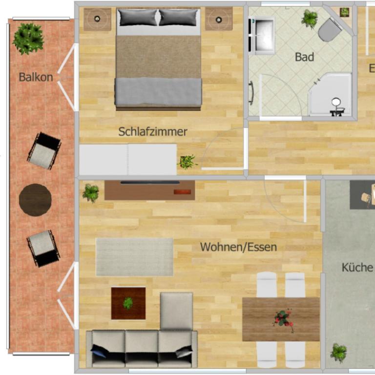 Ferienwohnungen**** Sophie & Luca - Apartment mit Balkon - 3