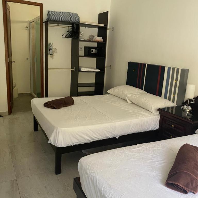 Private Room Puerto Morelos - Twin Room with Private Bathroom - 2