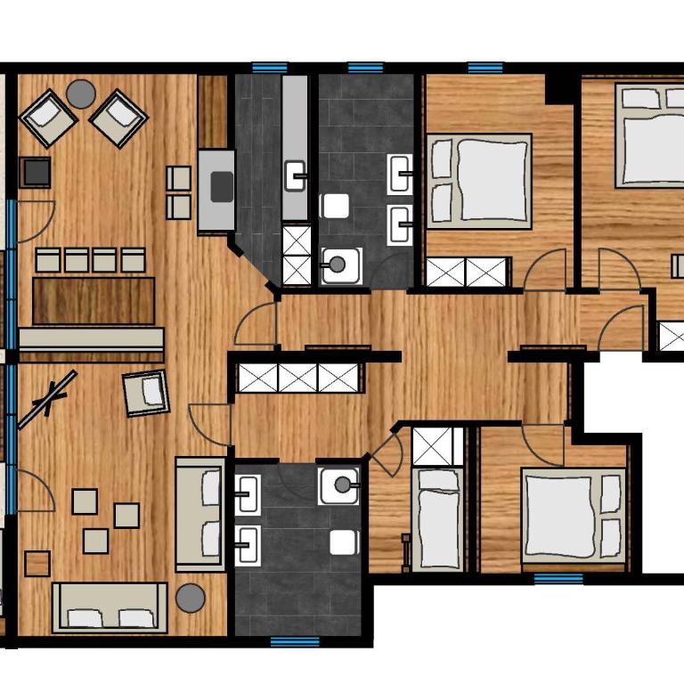 activechalets six.nine.eight - Apartment mit 4 Schlafzimmern und einem Balkon - 15