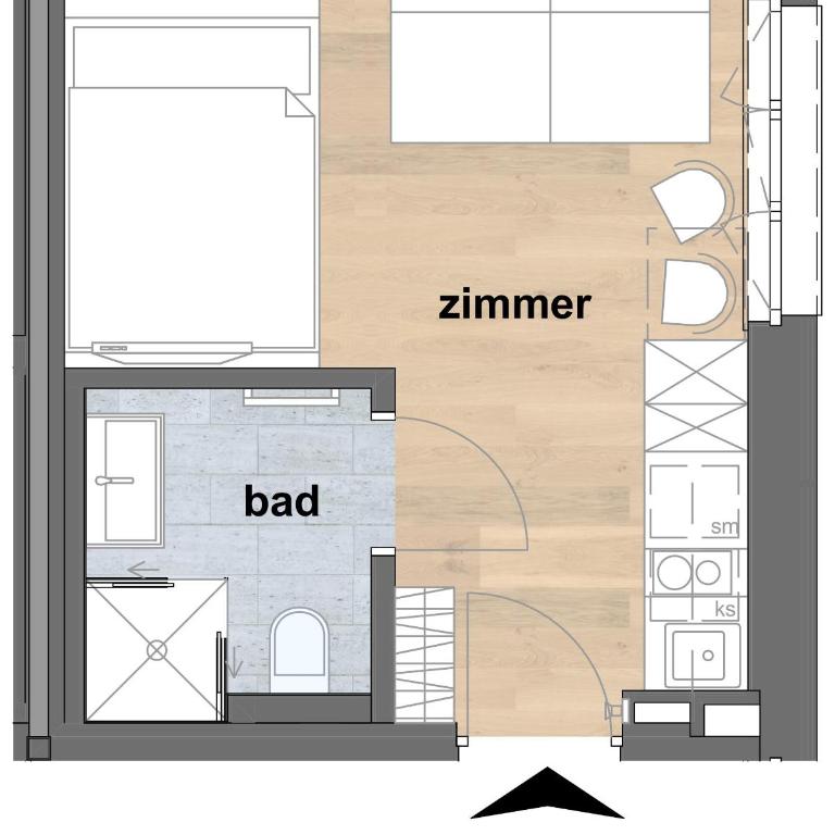 Apartmenthaus A24 - Appartamento con doccia - 1