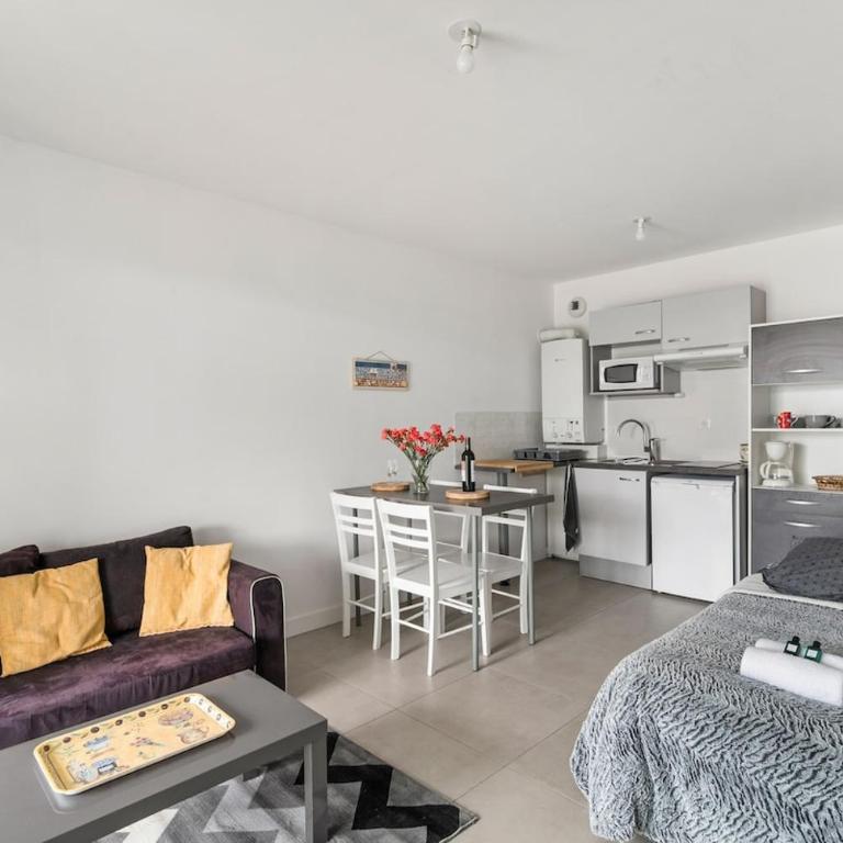Anglet Plage, Chambre d amour, Studio 4 pers - Studio mit Meerblick - 7