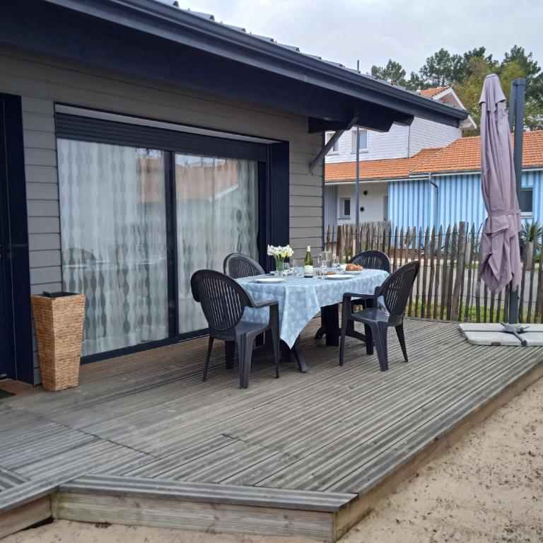 Maison neuve proche océan à Mimizan, 4 pers, clim, WIFI, jardinet, pistes cyclables, ménage inclus - FR-1-50-91 - Maison de Vacances - 12