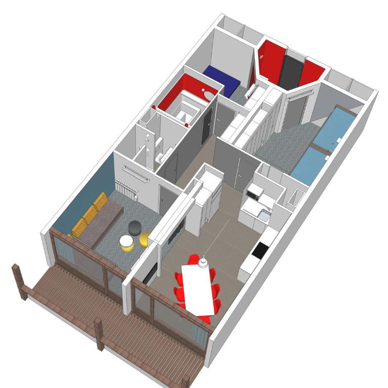 Appartement rénové 3 pièces - Ski aux pieds - 8 personnes - Appartement 2 Chambres - 3