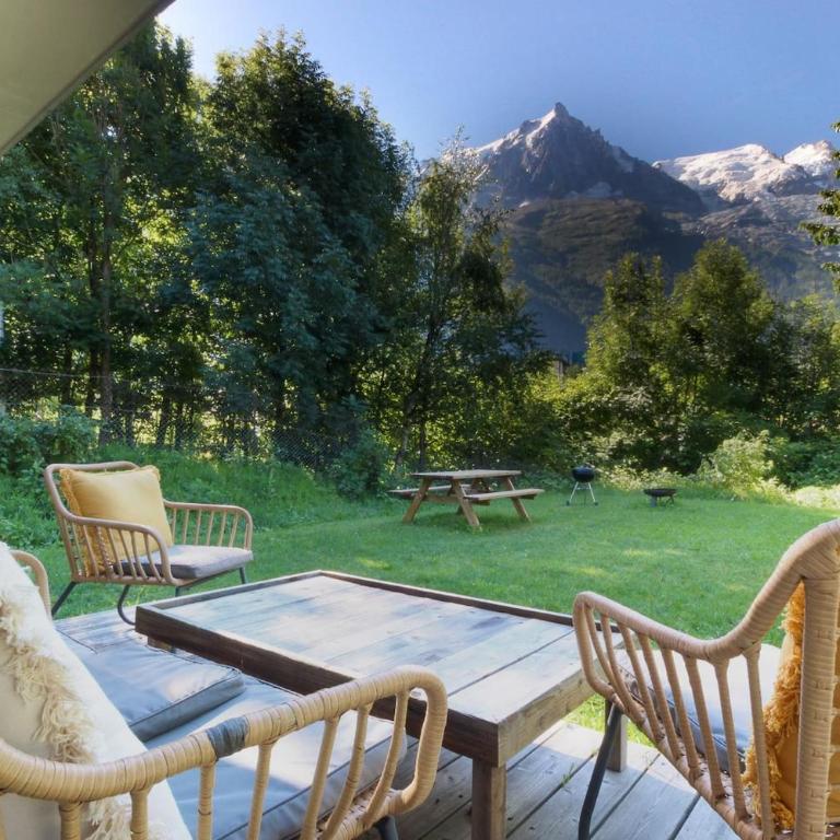 Violette de Cham - Jardin privé - Vue Mont Blanc - One-Bedroom Apartment - 2