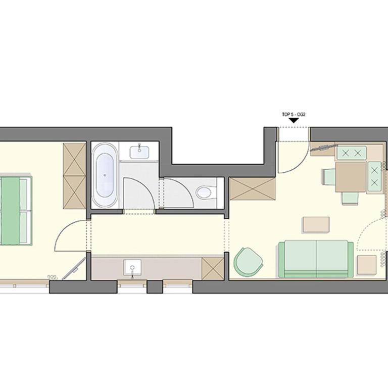 Haus Elisabeth - Apartment mit 1 Schlafzimmer und Balkon - 13